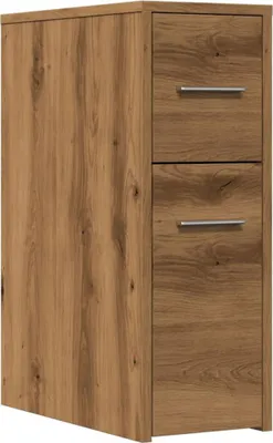 Obrázek produktu pro vidaXL Koupelnová skříňka úzká s kolečky Materiál na bázi dřeva Artisan dub