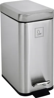 Produktbild von SVITA STM5 Mülleimer Treteimer 5l inkl. Inneneimer Softclose-Deckel Silber