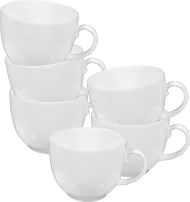 Produktbild von Seltmann Weiden Rondo/Liane Weiß Kaffeetasse 0,21 l 6er Set