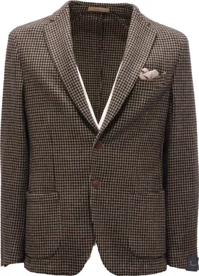 Produktbild von 2684AG giacca uomo BASTIANELLO black/beige wool pied de poul jacket man