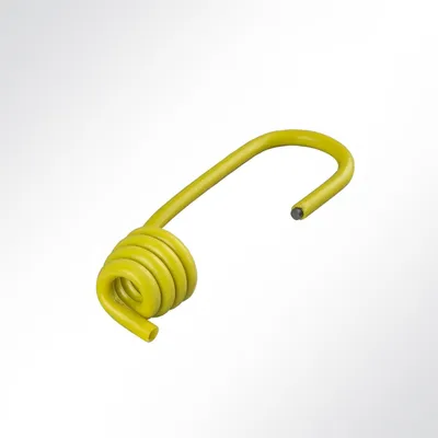 Produktbild von Lysel® Spiralhaken beschichtet 8mm, (LxD) 72x8mm in Gelb (1 Stück)