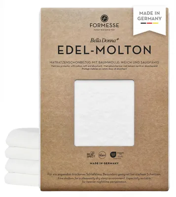 Imagen del producto de Sábana bajera absorbente, muy suave, color blanco. Disponible en medidas 70x190 y 80x220