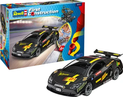 Produktbild von Rennwagen, schwarz, Revell First Construction, Bausatz für Kinder ab 4