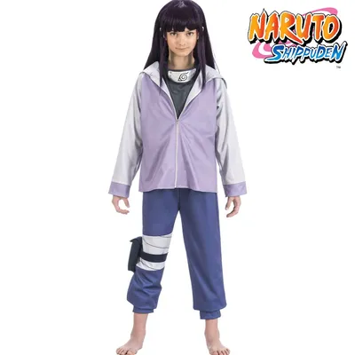 Naruto Kostüm Hinata Uzumaki für Kinder Gr. 128-152 blau lila Manga Fasching Karneval Mlottoparty Anime Kinderfasching Filmheld Familienkostüm Gruppenkostüm