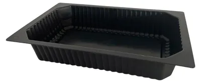 Produktbild von 200x DUNIFORM PP-Schale 1/4 GN 265 x 162 x 50 mm Schwarz ungeteilt