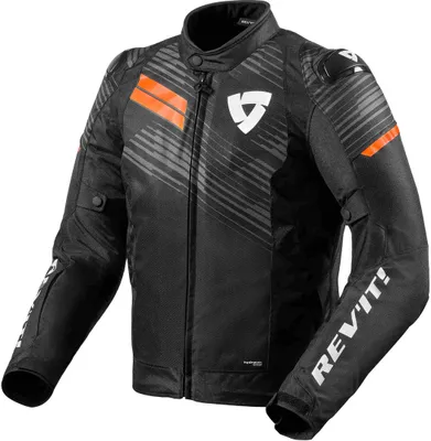 Immagine prodotto di Giacca da moto Revit Apex H2O in tessuto, nero/arancio, 2XL