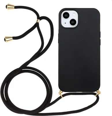 Produktbild von König Design Hülle kompatibel mit Apple iPhone 15 Kunststoff Soft Handyhülle - Handy Case Schwarz