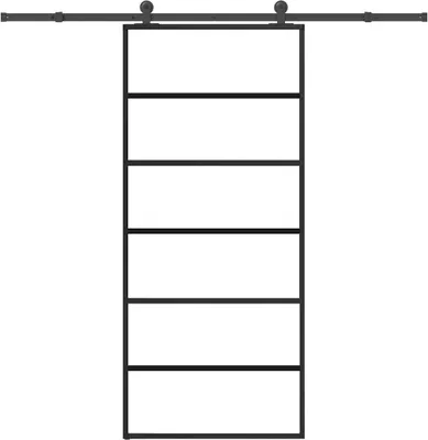 Obrázok produktu pre Posuvné dvere s kovaním ESG sklo a hliník 90x205 cm