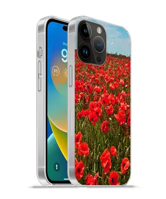 Produktbild von MuchoWow® Handyhülle Schutzhülle Hülle für Apple iPhone 14 Pro Max Eine Wiese voller Mohnblumen Silikon Softcase Handy Hülle - Hardcover