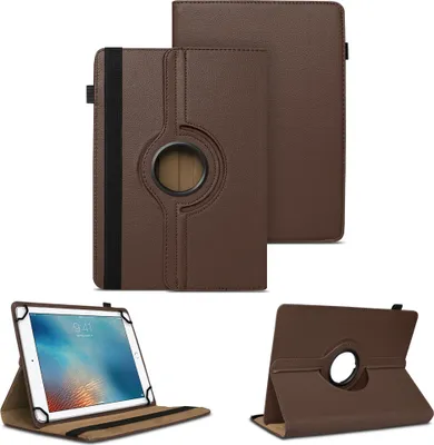 Produktbild von Tablet Hülle für Apple iPad 2025 Schutzhülle Tasche Case Cover 360 Grad DrehbarFarben:Braun