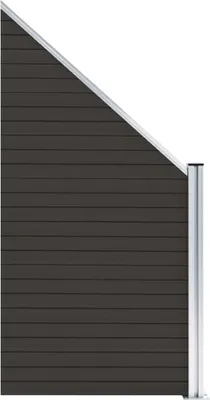 Obrázek produktu pro vidaXL Plotový prvek WPC 95x(105-180) cm černý