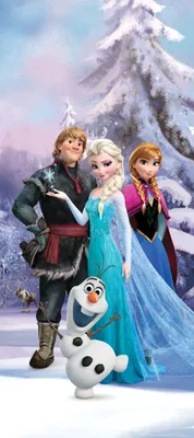Immagine prodotto di Poster Disney Frozen Blu, Viola e Bianco - 600764 - 90 x 202 cm