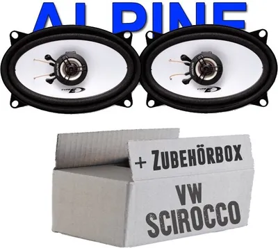 Produktbild von Lautsprecher - Alpine SXE-4625S - 4x6 Koax-System für VW Scirocco 1 + 2 - justSOUND