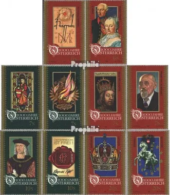 Produktbild von Briefmarken Österreich 1996 Mi 2195-2204 (kompl.Ausg.) postfrisch 1000 J. Österreich