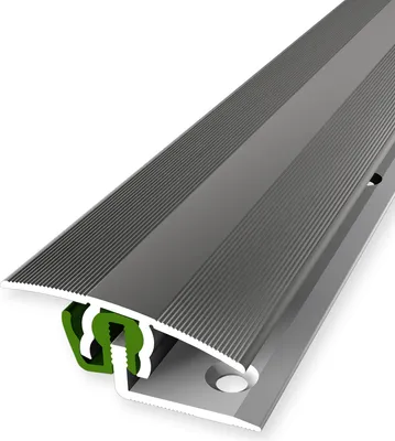 Produktbild von PROVISTON | Übergangsprofil | Parkettausgleich | Breite: 38 mm | Höhenausgleich: 7 - 18 mm | Länge: 900 mm | Aluminiumprofil | Edelstahloptik | 1 Stück