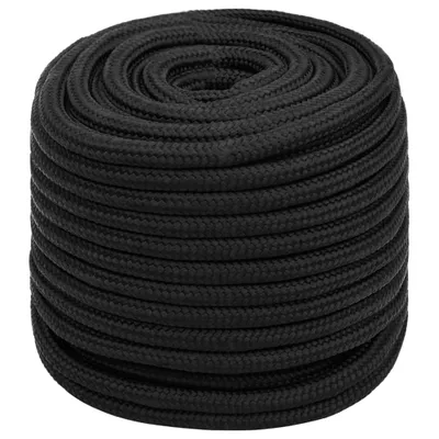 Image de vidaXL Corde de bateau noir 18 mm 25 m polypropylène