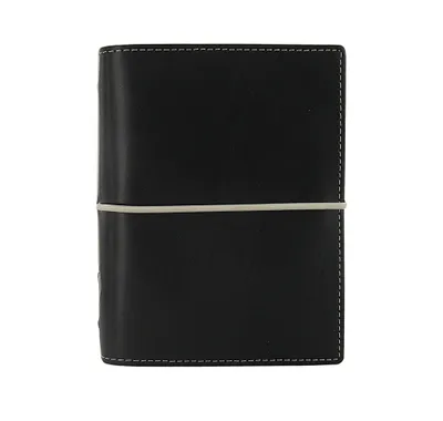 Produktbild von Filofax Domino Pocket, Kunstleder, Wildleder, Schwarz, 4 Taschen, 117 mm, 34 mm, 145 mm
