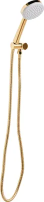 Produktbild von BELIANI Duschkopf mit Brauseschlauch Gold ABS Edelstahl 1 Strahlart Modern Klassisch Handbrause Set für Badezimmer Dusche