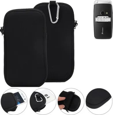 Produktbild von K-S-Trade Neopren-Hülle Handy-Hülle kompatibel mit doro Primo 413 Schutzhülle Neoprenhülle Sleeve Schutz-Hülle Gürtel Tasche Case Holster