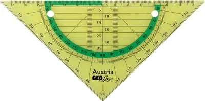 Productafbeelding van Geodriehoek Aristo GEOflex 14cm flexibel Neon groen