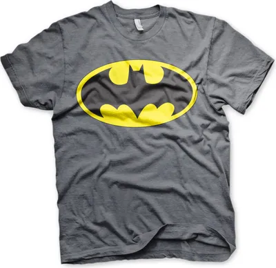 Produktbild von Batman Signal Logo T-Shirt - Medium - Dark-Heather