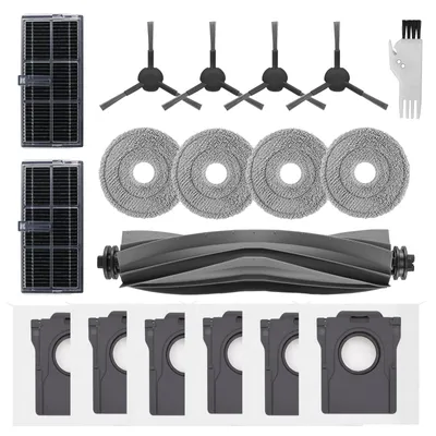 Zubehör-Set für Saugroboter – 14-teilig, Bürsten, Filter, Tücher