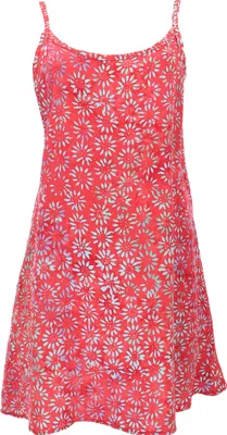 Produktbild von Boho Strandkleid, Minikleid, Sommerkleid, Trägerkleid - Rot, Damen, Viskose, Kleider