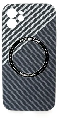 Obrázok produktu pre Magnetické karbónové puzdro kompatibilné s iPhone 12 Pro Max MagSafe Mobile Phone Case Bumper Cover Grey