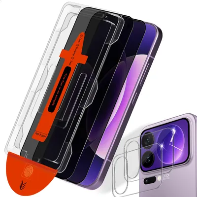 Obrázek produktu pro 2-balení Xiaomi 17 Pro Max Ochranné sklo na displej Privacy & 2-balení ochrana objektivu - Tvrzené sklo | [Automatická instalace] - Bez bublin