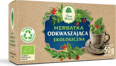 HERBATKA ODKWASZAJĄCA BIO (25 x 2 g) 50 g - DARY NATURY