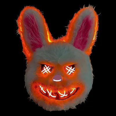 Productafbeelding van LED-masker - Horror konijnenmasker - Berenmasker - Halloween - Cosplay - Feest