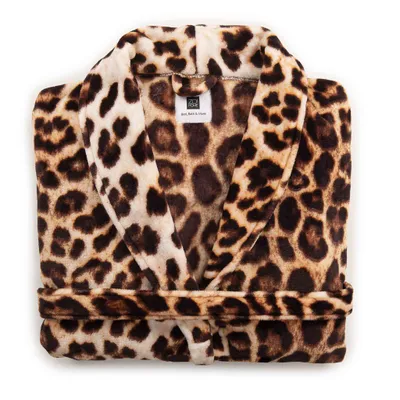 Productafbeelding van Zohome Badjas Leopard Brown Maat M