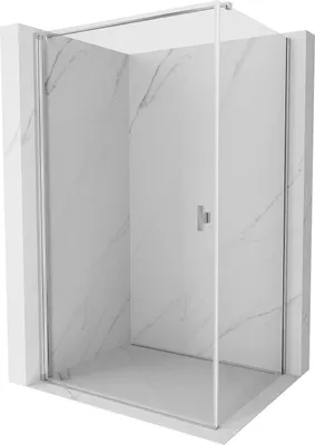 Produktbild von Mexen Mist-B T Duschkabine, Drehbar 85 x 80 cm, Transparent, Chrom - 8A2T-085-080-01-00