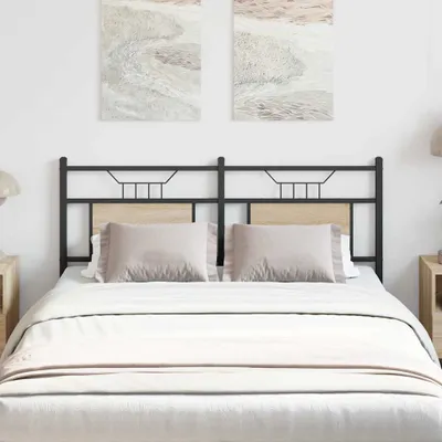 Produktbild von Kopfteil Sonoma-Eiche 150 cm Holzwerkstoff und Stahl, Kopfteile DesignMöbel