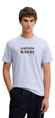 Produktbild von Calvin Klein Jeans SS 30S WHSL CKJ JERS Herren T-Shirt Lila : Größe - S Größe: S