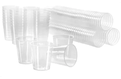 Produktbild von Schnapsgläser Stamperl Partygläser - Kunststoff - 120 Stück - Transparent - 3 cl - Wiederverwendbar