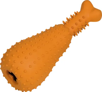 Produktbild von Nobby Chicken leg, Hund, Snack-Spielzeug, Orange, Gummi, 235 mm