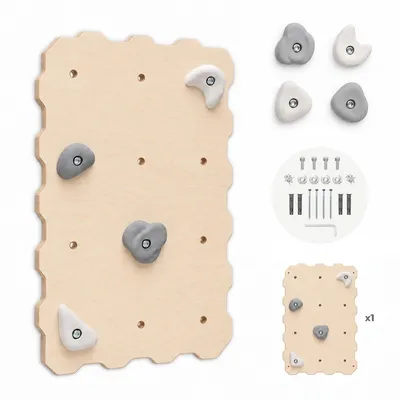 Produktbild von MAMOI® Kletterwand für kinderzimmer, Klettergerüst und spielgeräte indoor, Klettern mit Klettergriffe für kinder, Klettersteine