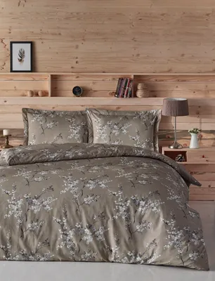 Produktbild von L'Essentiel Linge de Maison, Chicory - Brown, Ranforce Doppel-Bettbezug-Set (DE), 100 % BAUMWOLLE RANFORCE, Braun, 200 x 200 cm