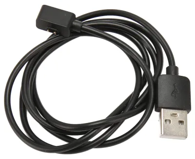 Zdjęcie produktu dla Adapter ładowarki USB do smartwatcha, 1 m, czarny, magnetyczny kabel do szybkiego ładowania, monitor aktywności fizycznej i fitness dla Xiaomi Mi Band 8 NFC