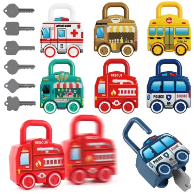 Image de Jeu de reconnaissance de formes avec clés - Jouet éducatif pour enfants de 2 à 5 ans