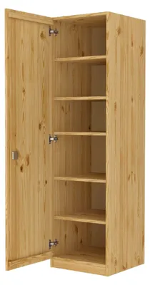 Produktbild von Büroschrank, Badschrank, Garderobenschrank, Spind mit zahlreichen Fächern aus Kiefer Massivholz, 90.60-45