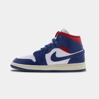 Produktbild von Nike Air Jordan 1 Mid French Blue Red Herren Sneaker NEU - 44,5