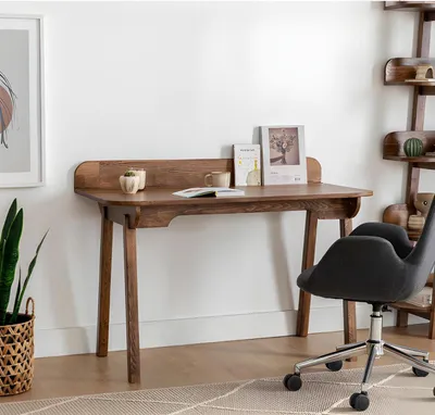 Produktbild von Brauner Holztisch Schreibtische Designer Holz Ablagentische