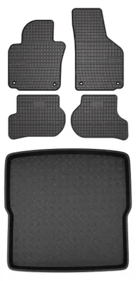 Obrázok produktu pre Gumové autokoberce SolidPRO + vaňa kufra pre: Volkswagen Golf V 2007-2009 kombi 5 ks