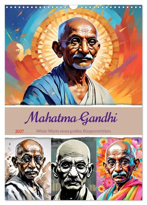 Produktbild von Mahatma Gandhi (Wandkalender 2027 DIN A3 hoch), CALVENDO Monatskalender