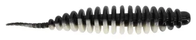 Produktbild von Spro Trout Master Worm 45 45mm Garlic Aroma UV 15 Farben : Black & White Farbe: Black & White