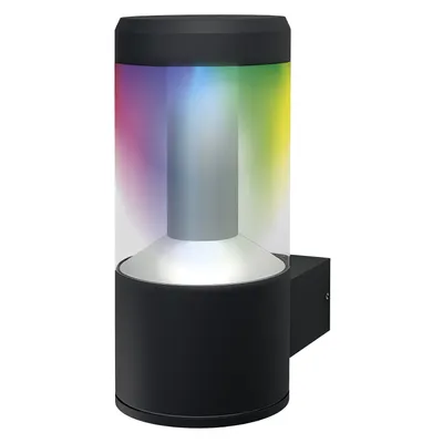 Produktbild von LEDVANCE Smarte LED-Wandleuchte mit Bluetooth Technologie, Lichtfarbe änderbar (2700-6500K), RGB-Farben änderbar, steuerbar mit Alexa, Google und Apple Voice, SMART+ BT Modern Lantern Multicolour