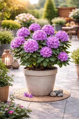 Zdjęcie produktu dla Rhododendron Catawbiense Purple 15–20 cm – wiecznie zielony rododendron, fioletowe kwiaty, mrozoodporny, łatwy w pielęgnacji, roślina ogrodowa