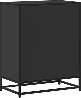 Zdjęcie produktu dla vidaXL Regał czarny 60x35x76 cm Materiał drewnopochodny